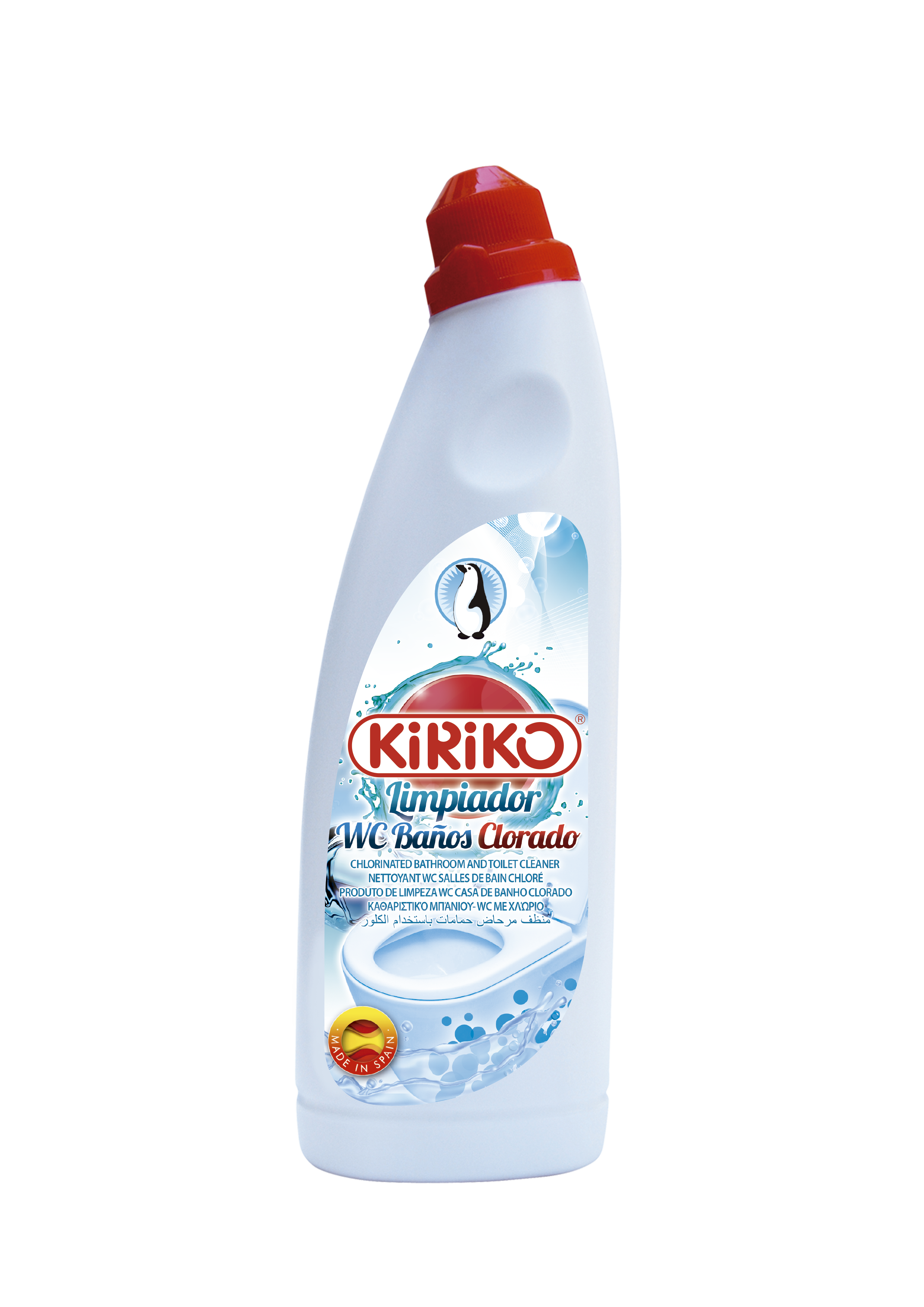 Limpiador WC Baños Clorado 750ml. - Kiriko